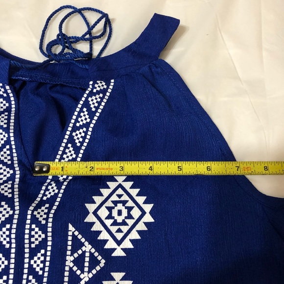 Beautiful Royal Blue Cold Shoulder Top - Picture 8 of 8